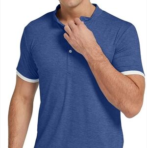 KUYIGO Mens Polo Shirt M Short Sleeve Classic Sports Top Casual Workout Sports